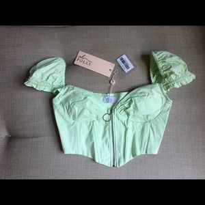Oh Polly Corset/ Chaser top in mint Size US 2 UK 6
